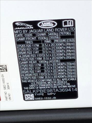New 2026 Land Rover Range Rover Long Wheelbase SE AWD/4WD image 17