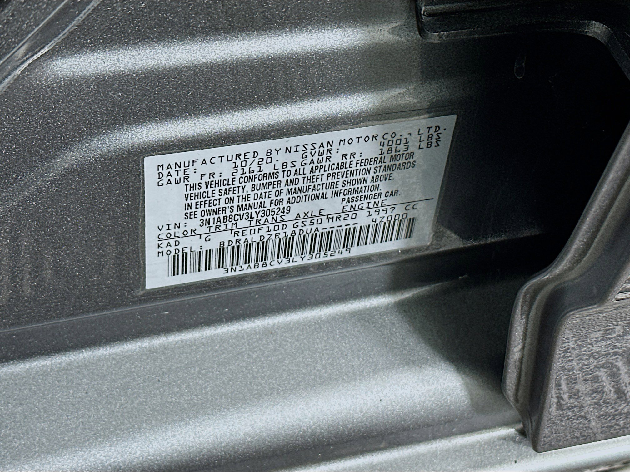 Used 2020 Nissan Sentra SV w/ Electronics Package FWD image 12
