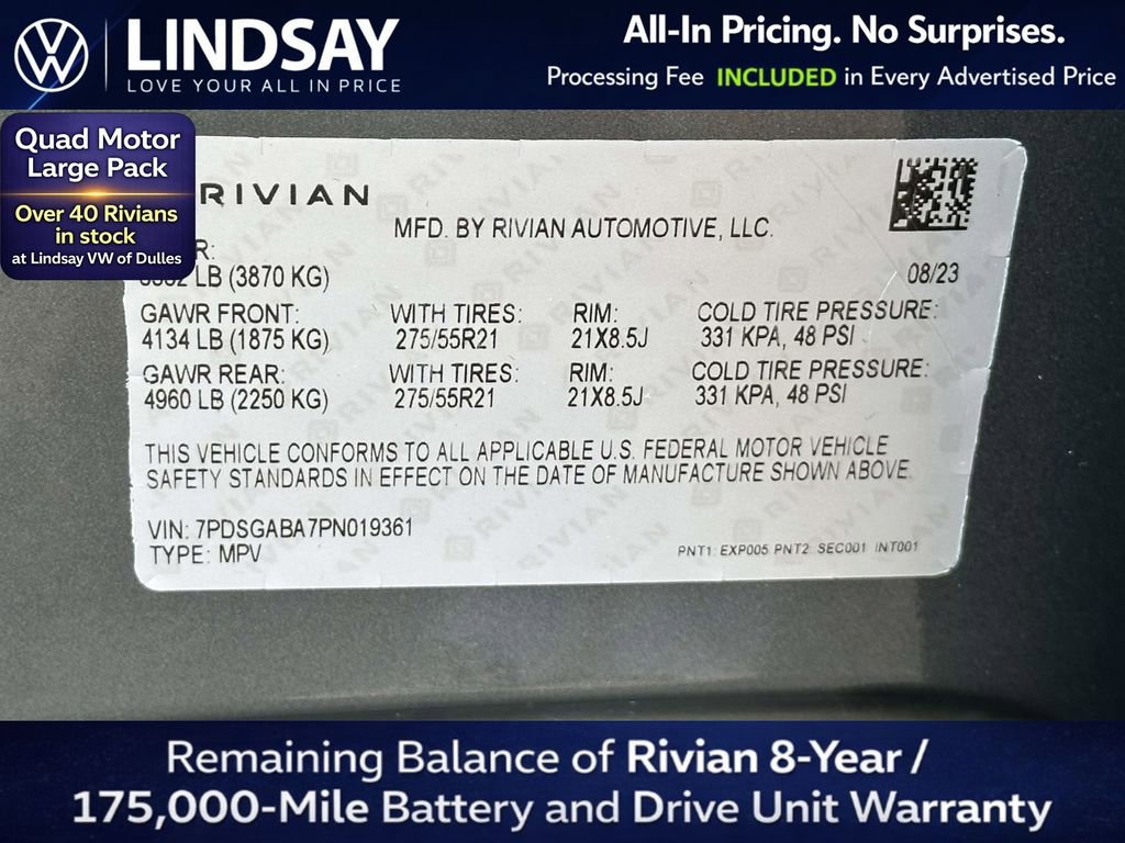 Used 2023 Rivian R1S Adventure AWD/4WD image 29