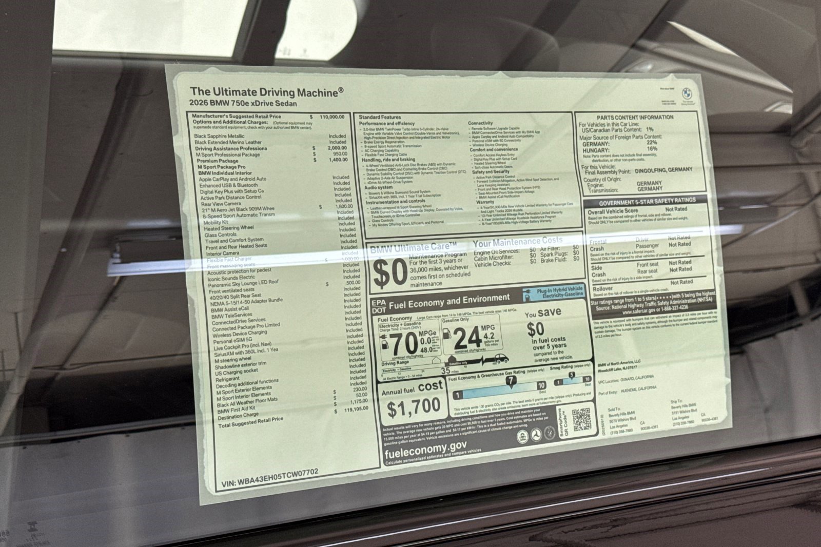 New 2026 BMW 750e xDrive image 29