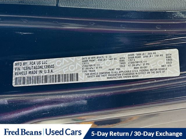 Certified 2022 Jeep Gladiator Willys image 33