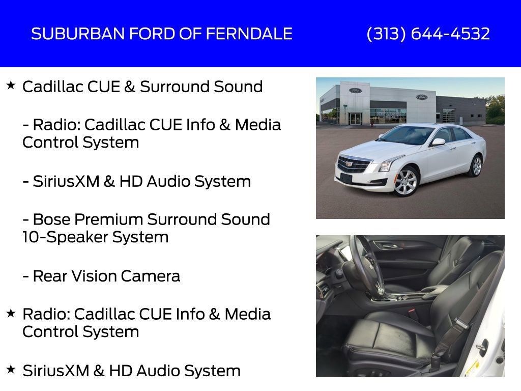 Used 2015 Cadillac ATS 2.0T AWD Sedan image 9