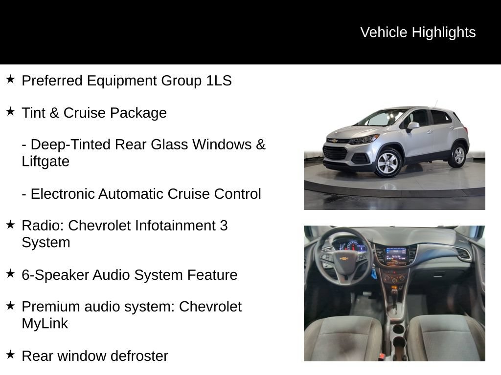 Used 2020 Chevrolet Trax LS w/ Tint and Cruise Package FWD image 7