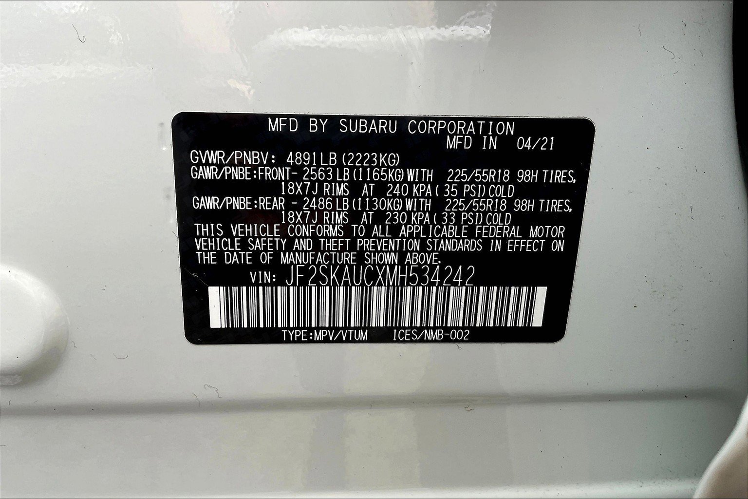 Certified 2021 Subaru Forester Limited image 30