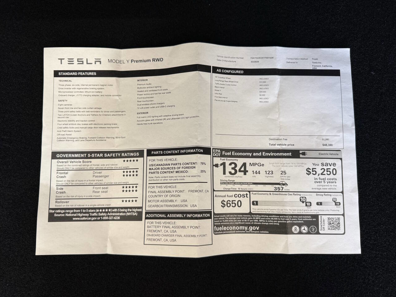 Used 2026 Tesla Model Y 2WD image 10
