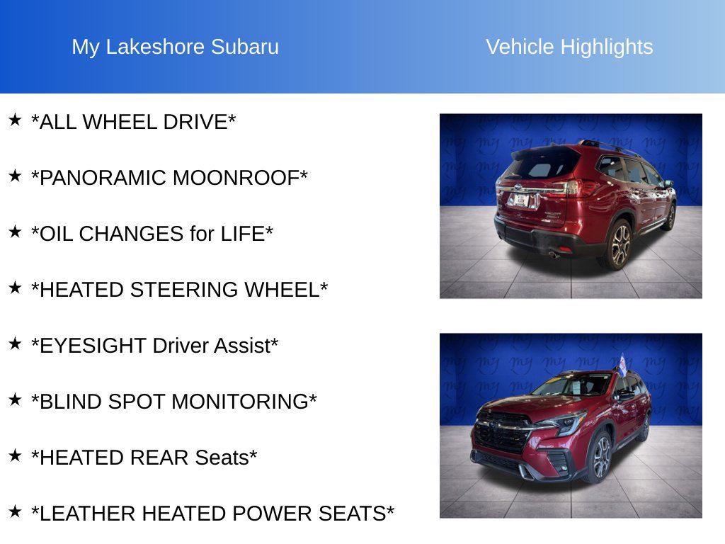 Certified 2025 Subaru Ascent Touring AWD/4WD image 6