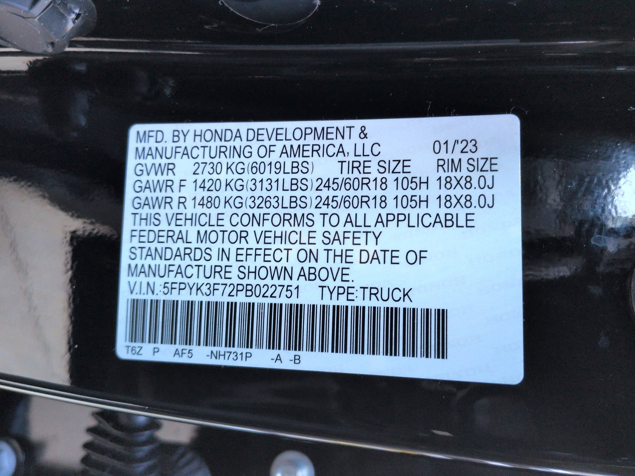 Certified 2023 Honda Ridgeline RTL-E image 35