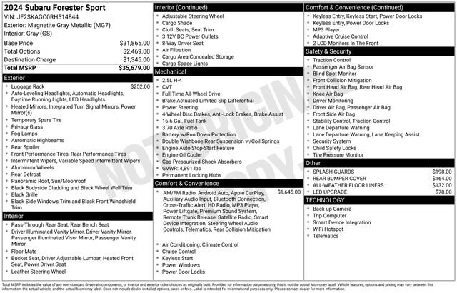 Used 2024 Subaru Forester Sport image 12