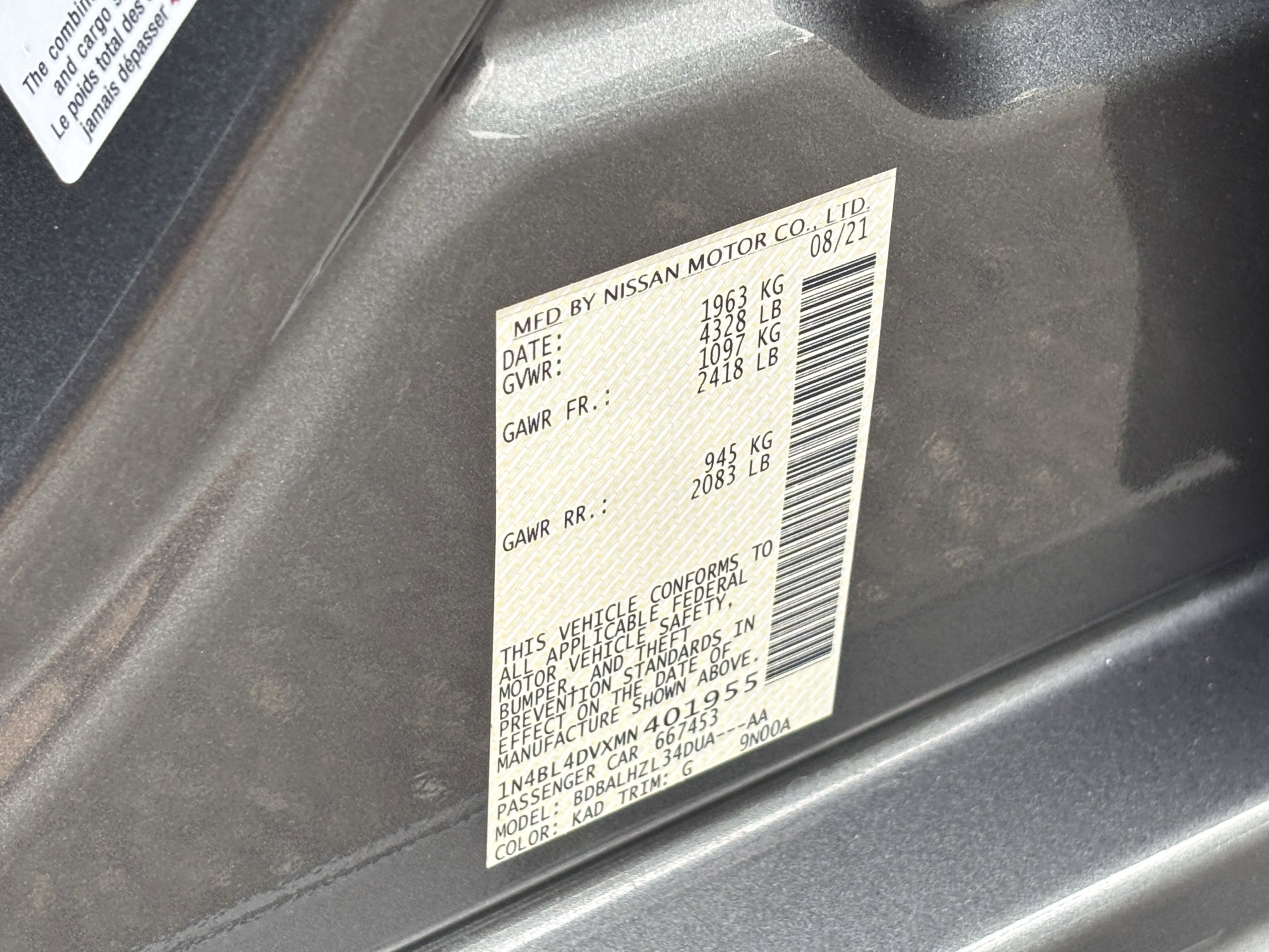 Used 2021 Nissan Altima 2.5 SV FWD image 30