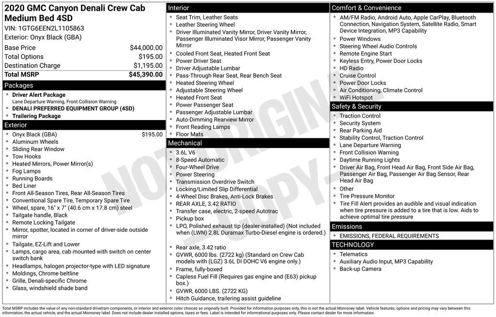 Used 2020 GMC Canyon Denali image 36