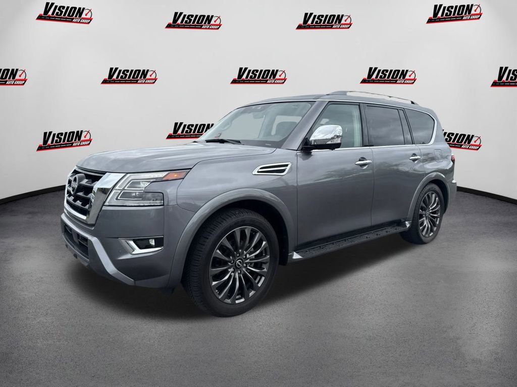Certified 2023 Nissan Armada Platinum w/ Captain's Chairs Package