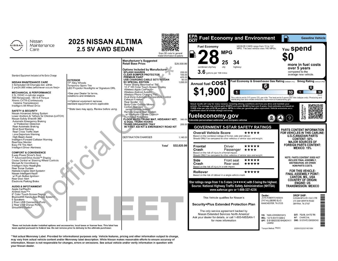 Certified 2025 Nissan Altima 2.5 SV w/ SV Special Edition Package image 32