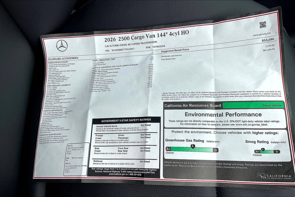 New 2026 Mercedes-Benz Sprinter 2500 image 12