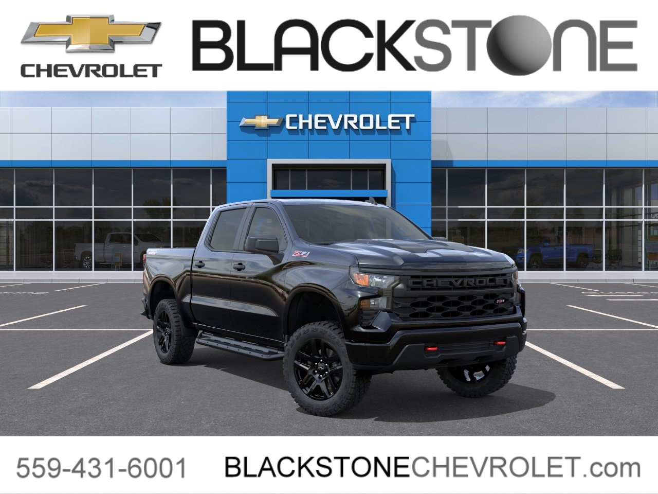 New 2026 Chevrolet Silverado 1500 Custom Trail Boss w/ LPO, Dark Essentials Package