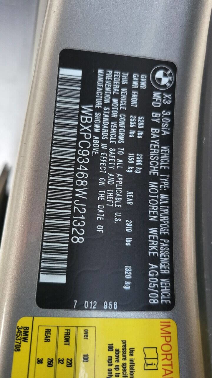 Used 2008 BMW X3 3.0si image 38