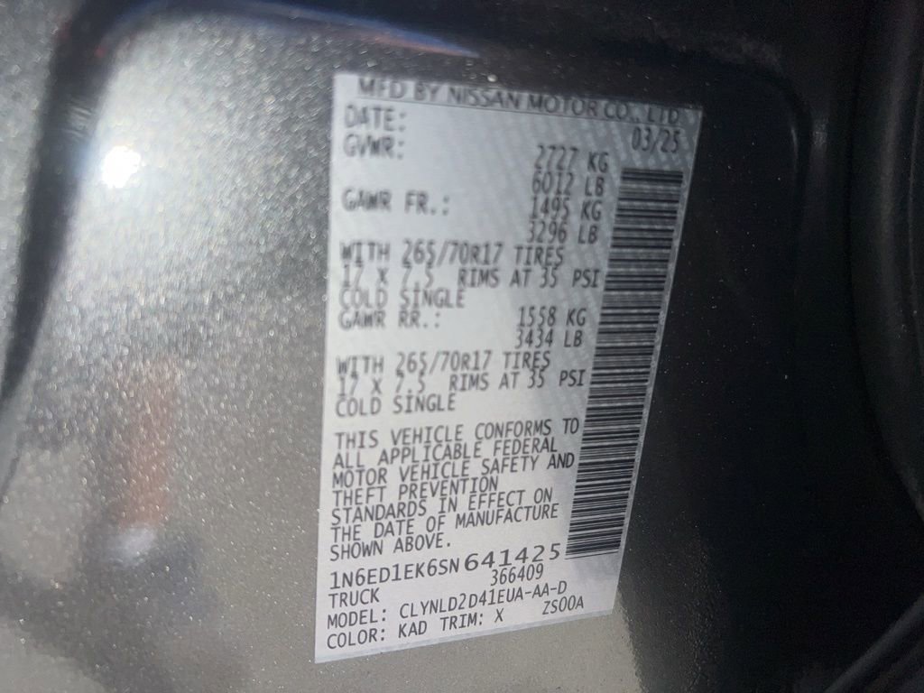 Certified 2025 Nissan Frontier PRO-4X image 5