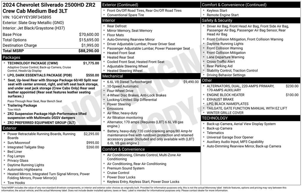 Used 2024 Chevrolet Silverado 2500 ZR2 w/ Technology Package AWD/4WD image 27