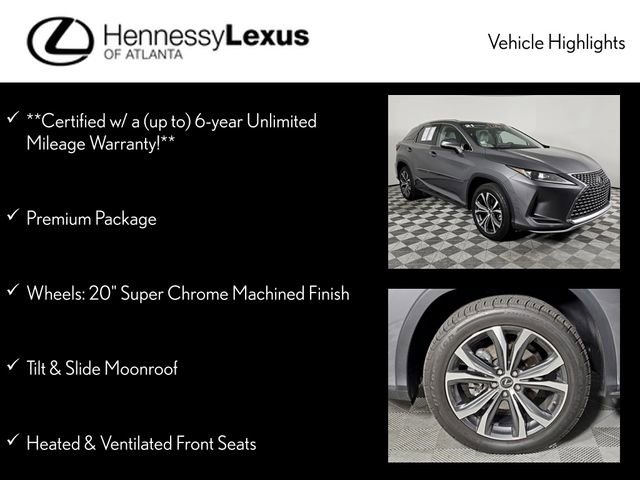 Certified 2021 Lexus RX 350 FWD w/ Premium Package image 12