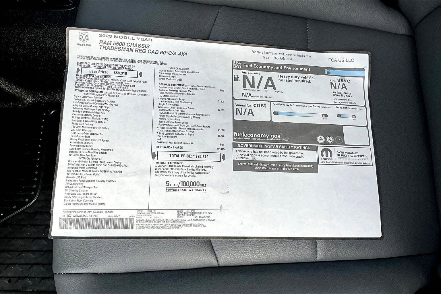 New 2025 RAM 5500 Tradesman image 13