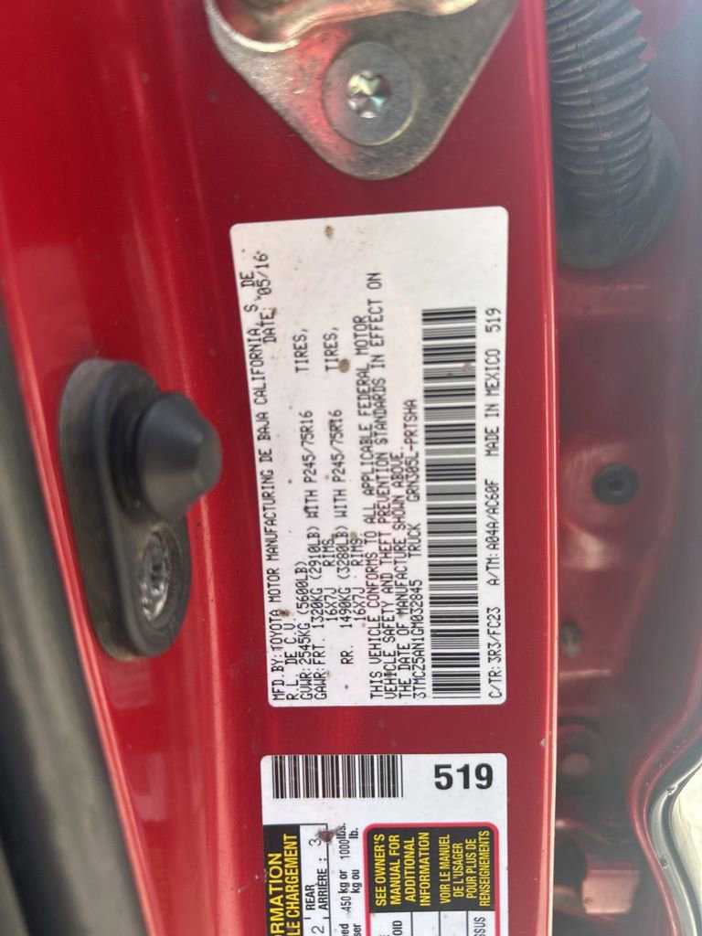 Used 2016 Toyota Tacoma SR5 w/ SR5 Appearance Package (SN) AWD/4WD image 33
