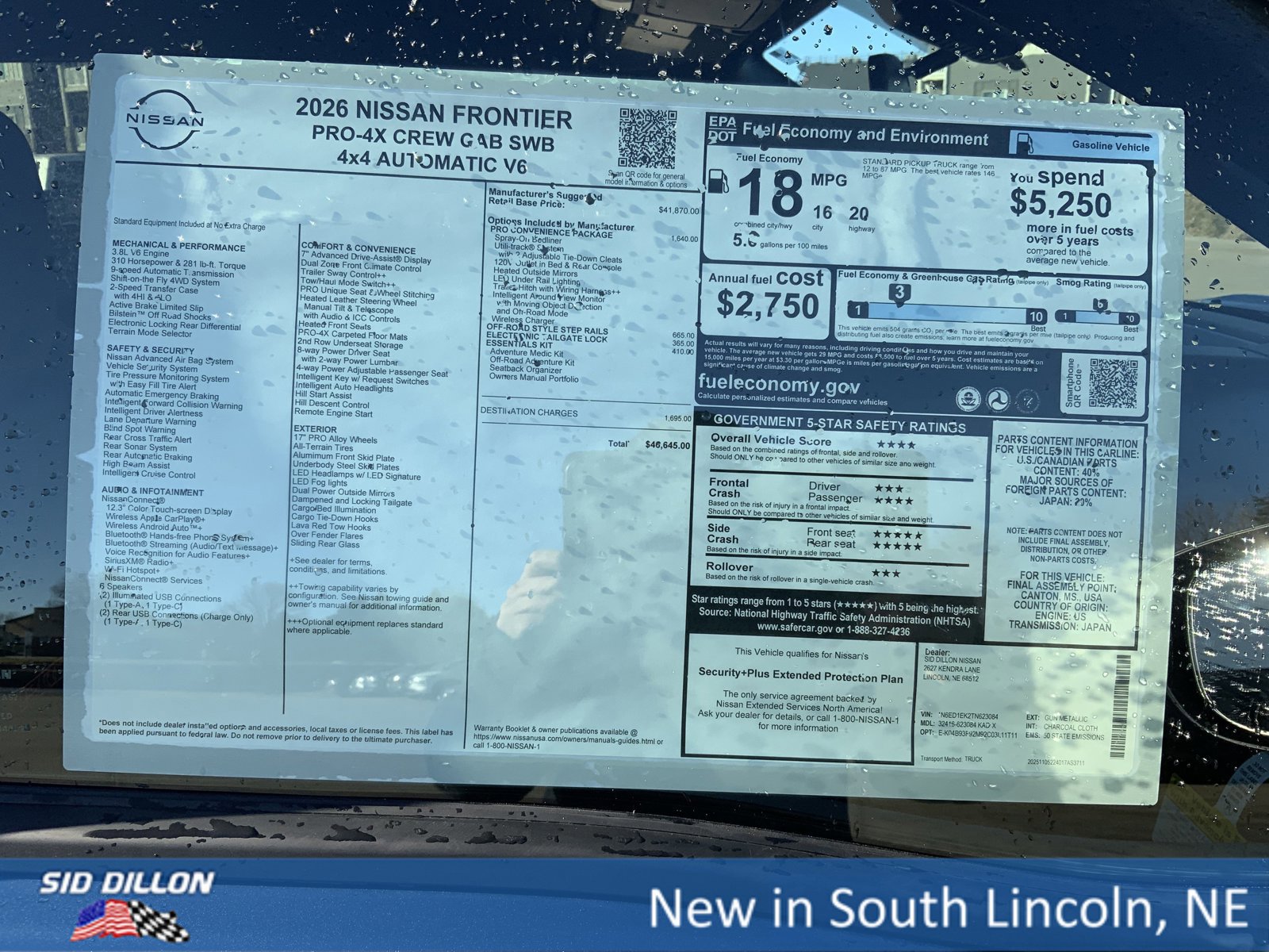 New 2026 Nissan Frontier PRO-4X w/ Pro-4x Convenience Package image 13