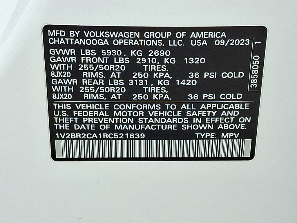 Used 2024 Volkswagen Atlas SEL AWD/4WD image 27