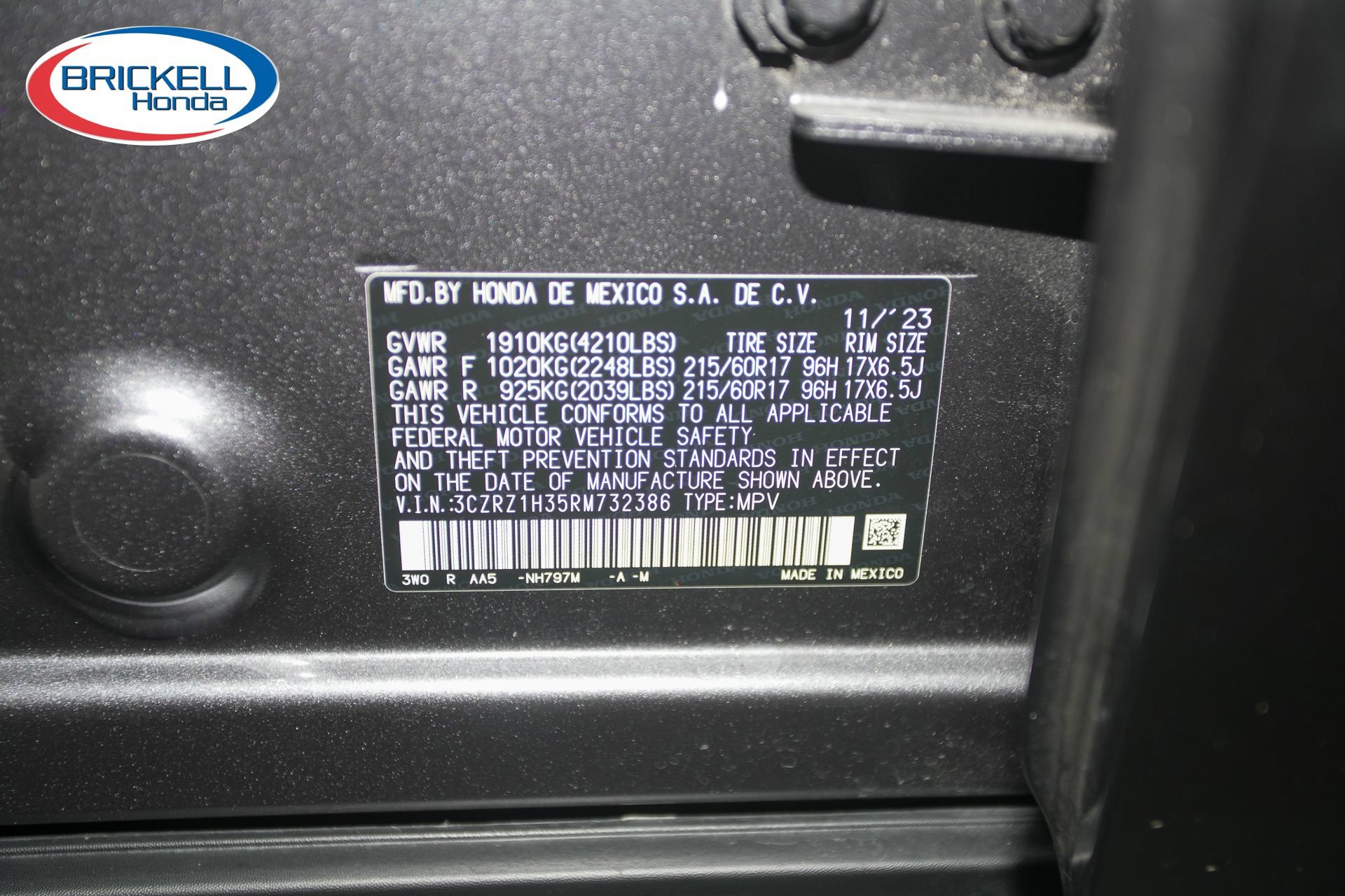 Certified 2024 Honda HR-V LX image 42