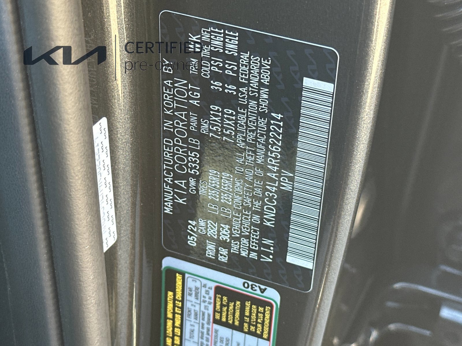 Certified 2024 Kia EV6 Light RWD image 29