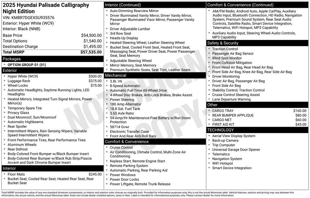 New 2025 Hyundai Palisade Calligraphy image 4
