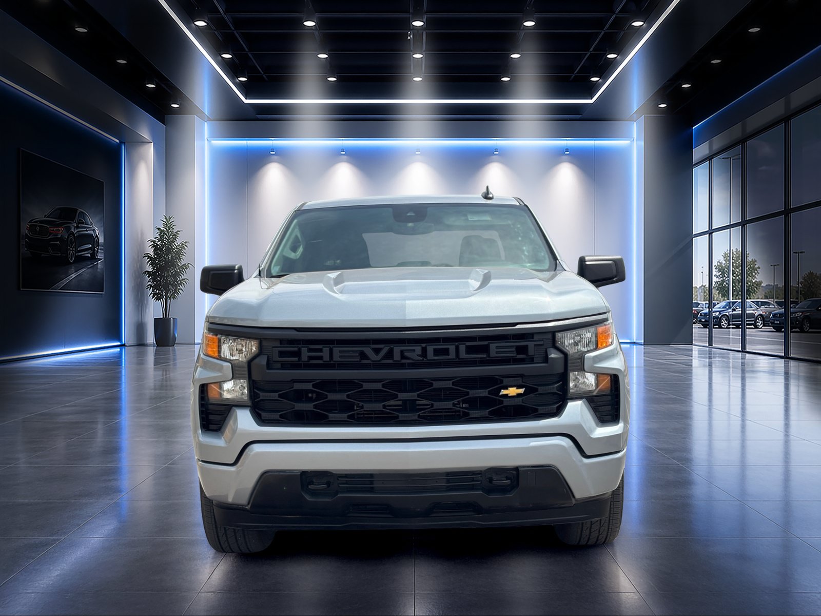 Used 2024 Chevrolet Silverado 1500 Custom w/ Turbomax Blackout Package AWD/4WD image 9
