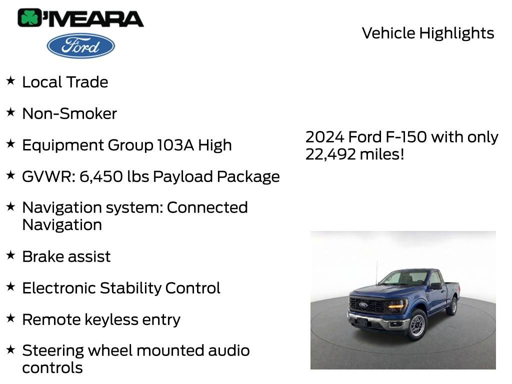 Used 2024 Ford F150 XL w/ Equipment Group 103A High AWD/4WD image 7