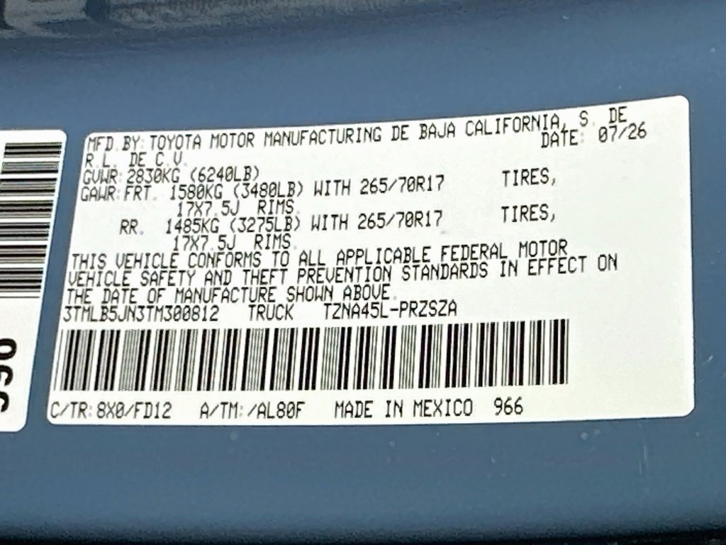 New 2026 Toyota Tacoma TRD Off-Road AWD/4WD image 17
