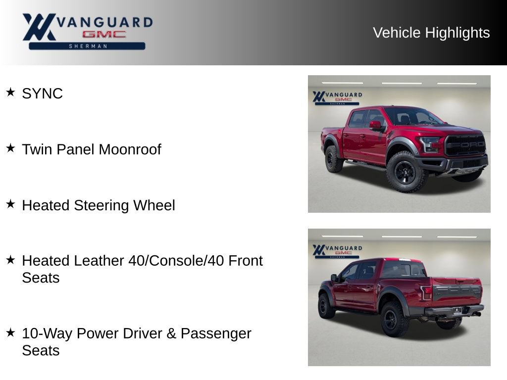 Used 2018 Ford F150 Raptor w/ Equipment Group 802A Luxury image 11