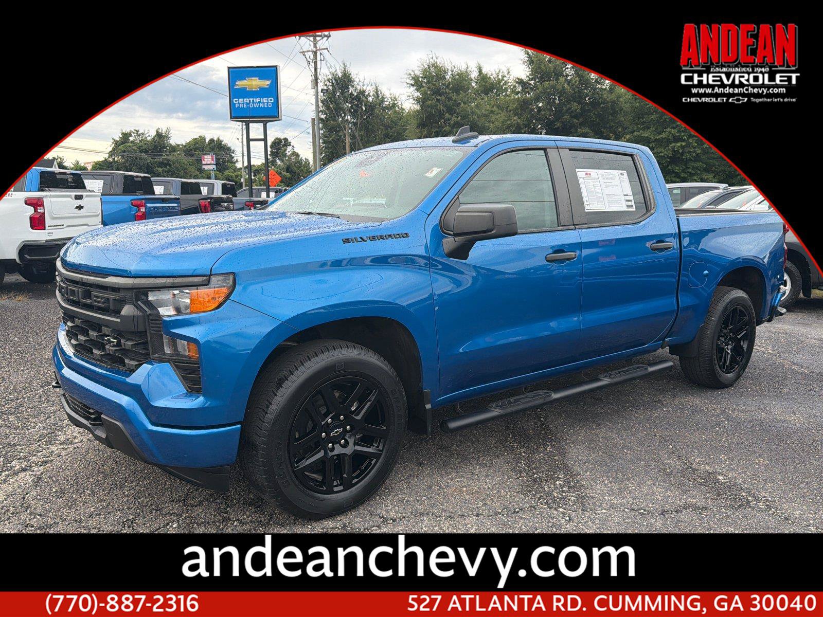 Used 2023 Chevrolet Silverado 1500 Custom w/ LPO, Dark Essentials Package RWD image 1