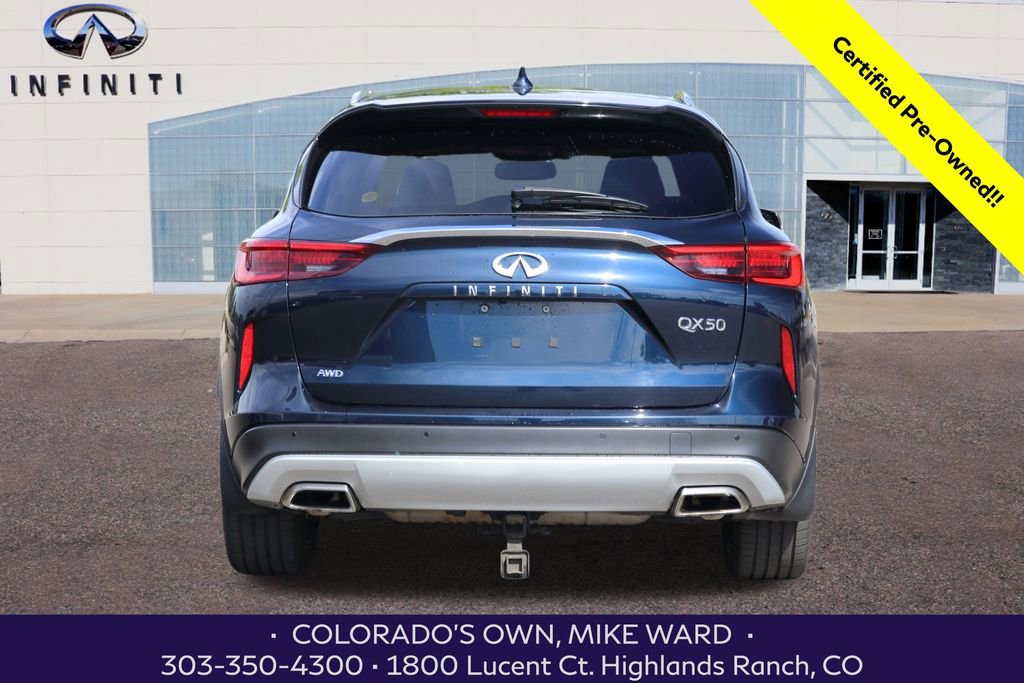 Certified 2021 INFINITI QX50 Autograph w/ Premium White Leather Package image 4