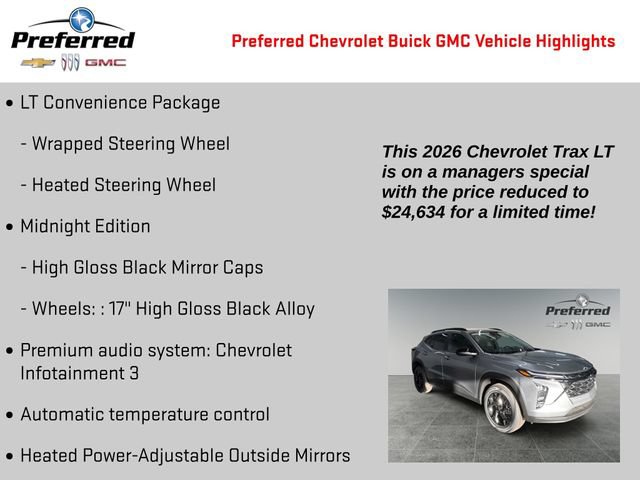 Used 2026 Chevrolet Trax LT w/ Midnight Edition FWD image 4