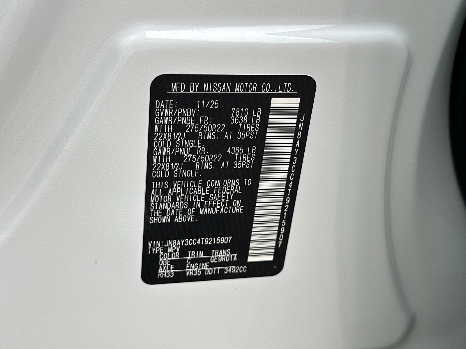 New 2026 Nissan Armada Platinum Reserve image 43