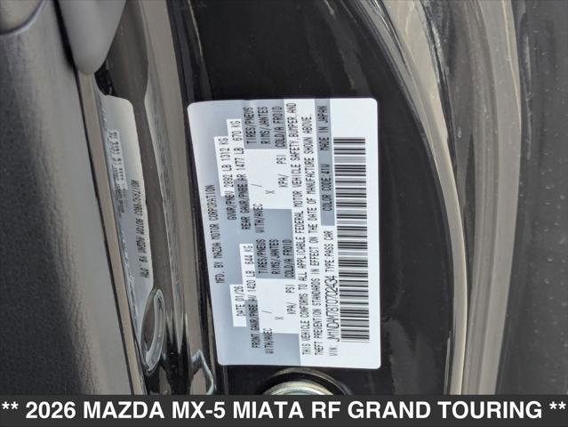 New 2026 MAZDA MX-5 Miata RF Grand Touring w/ Weather Package image 15