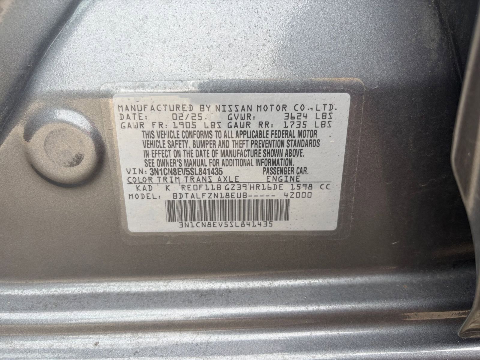 Used 2025 Nissan Versa SV FWD image 25