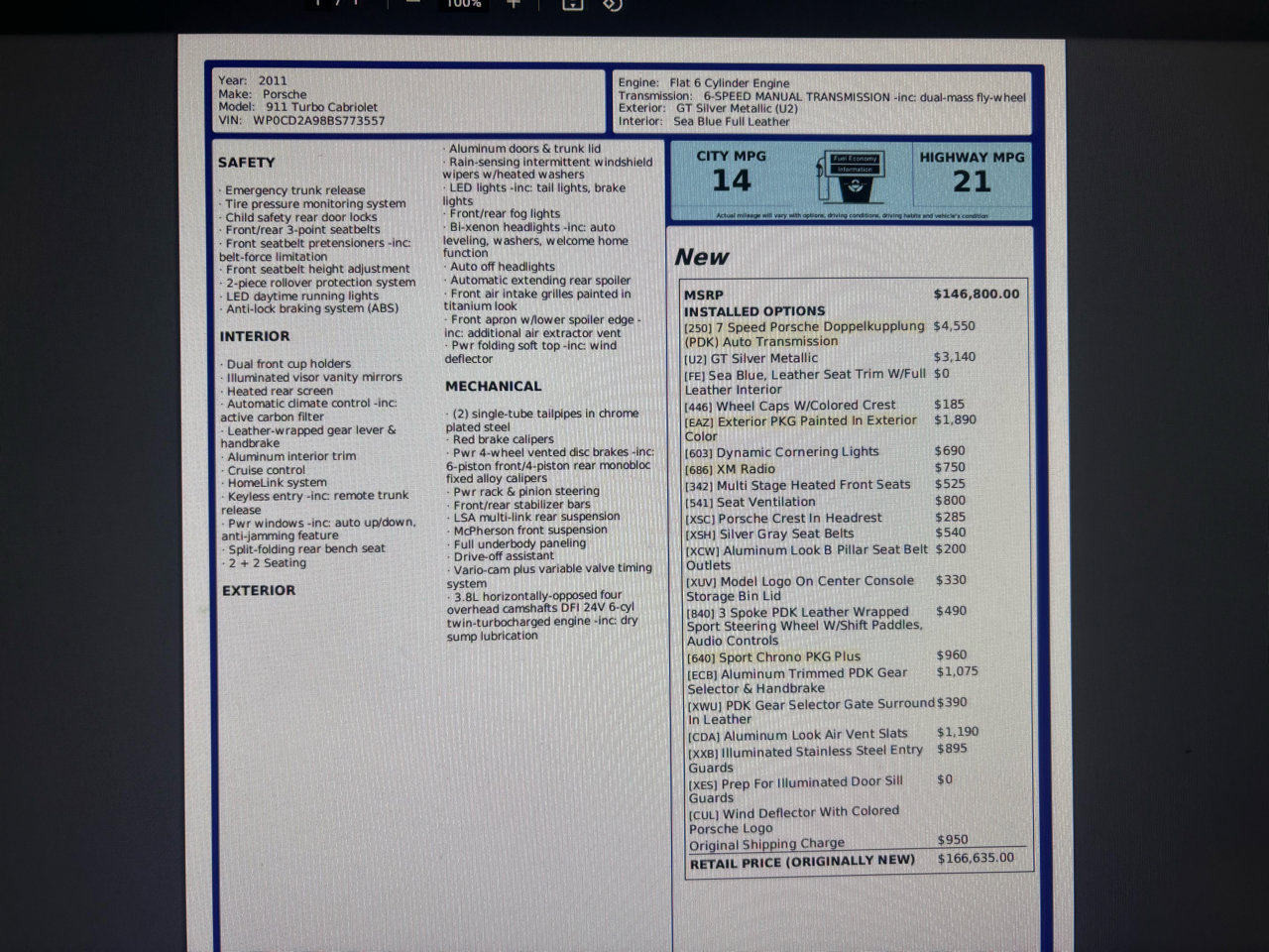 Used 2011 Porsche 911 Turbo image 38
