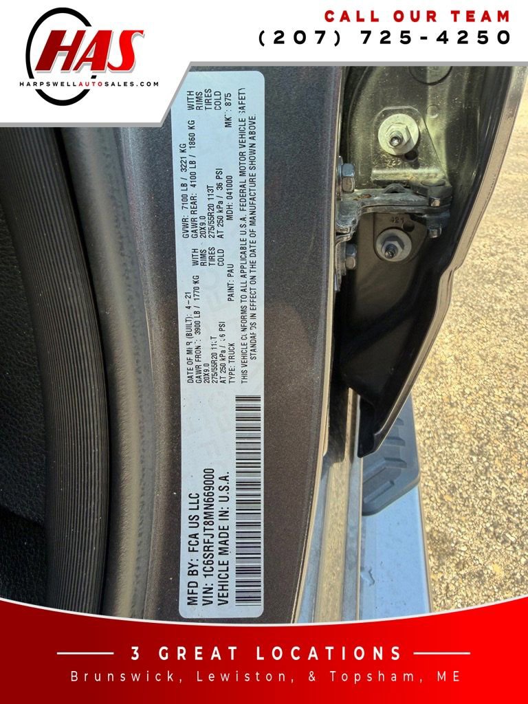 Used 2021 RAM 1500 Laramie AWD/4WD image 18