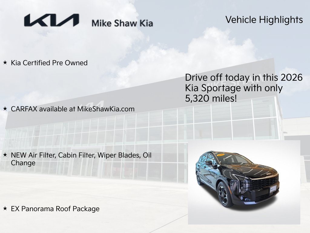 Certified 2026 Kia Sportage EX w/ EX Panorama Roof Package FWD image 10
