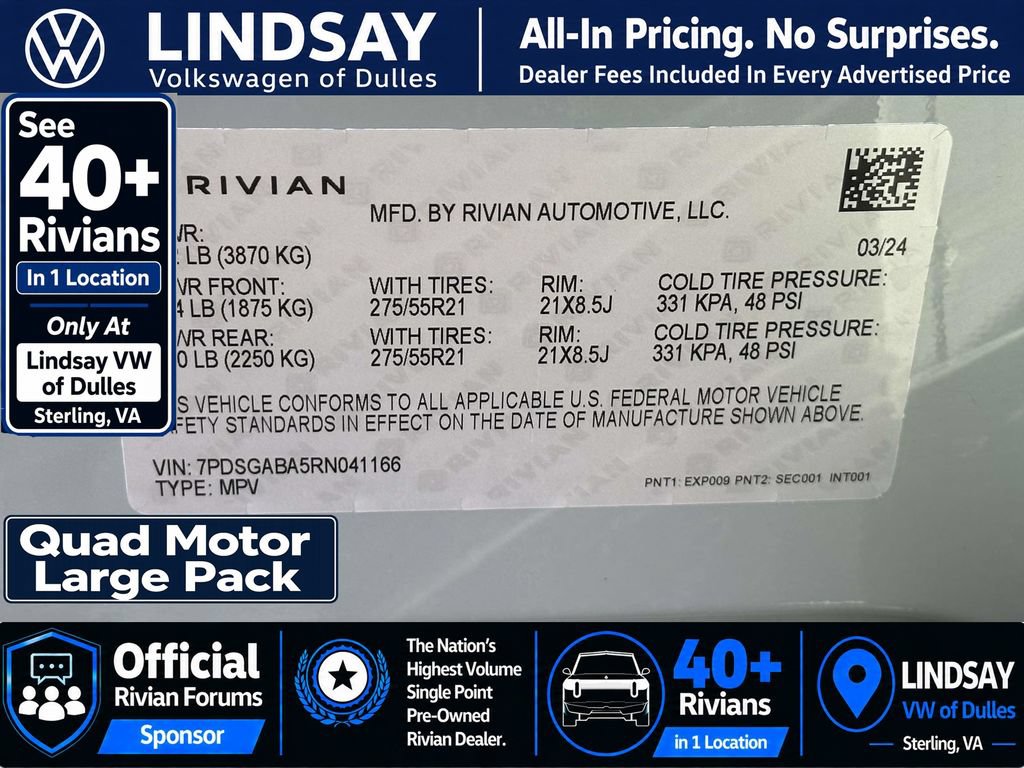 Used 2024 Rivian R1S Adventure AWD/4WD image 31