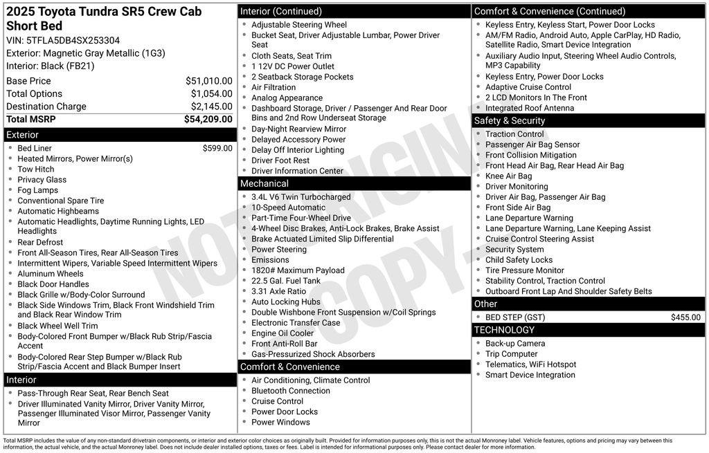 Used 2025 Toyota Tundra SR5 AWD/4WD image 35