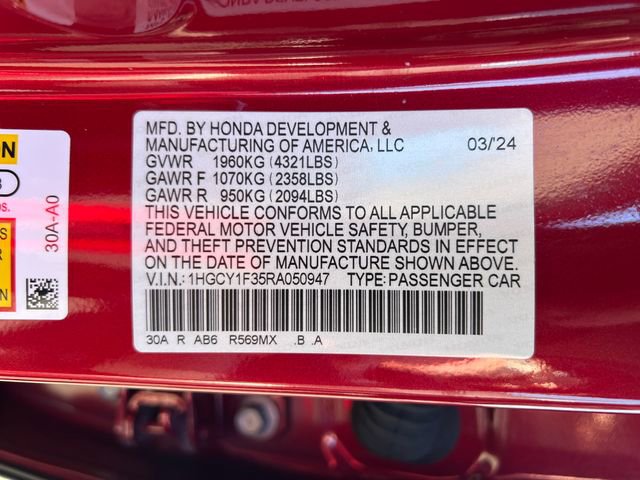 Used 2024 Honda Accord EX image 21