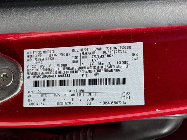 Certified 2020 Ford Escape SE image 30