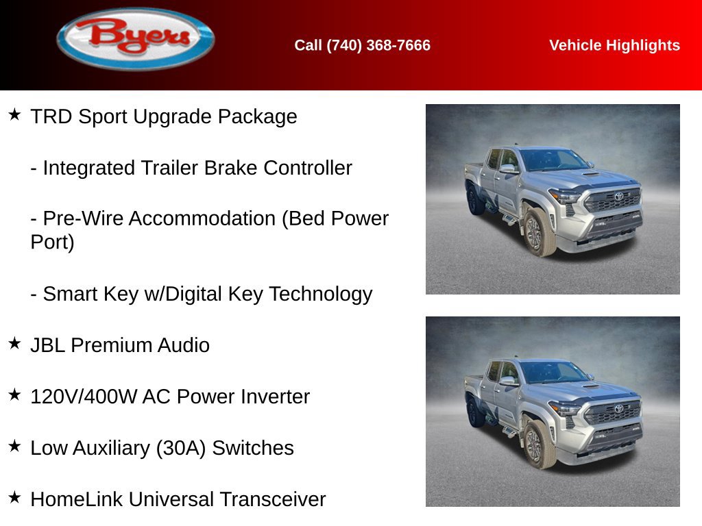 Used 2025 Toyota Tacoma TRD Sport w/ TRD Sport Upgrade Package AWD/4WD image 12