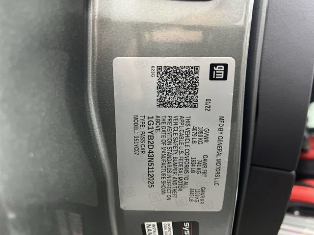 Certified 2022 Chevrolet Corvette Stingray Preferred Cpe w/ Z51 Performance Package RWD image 30