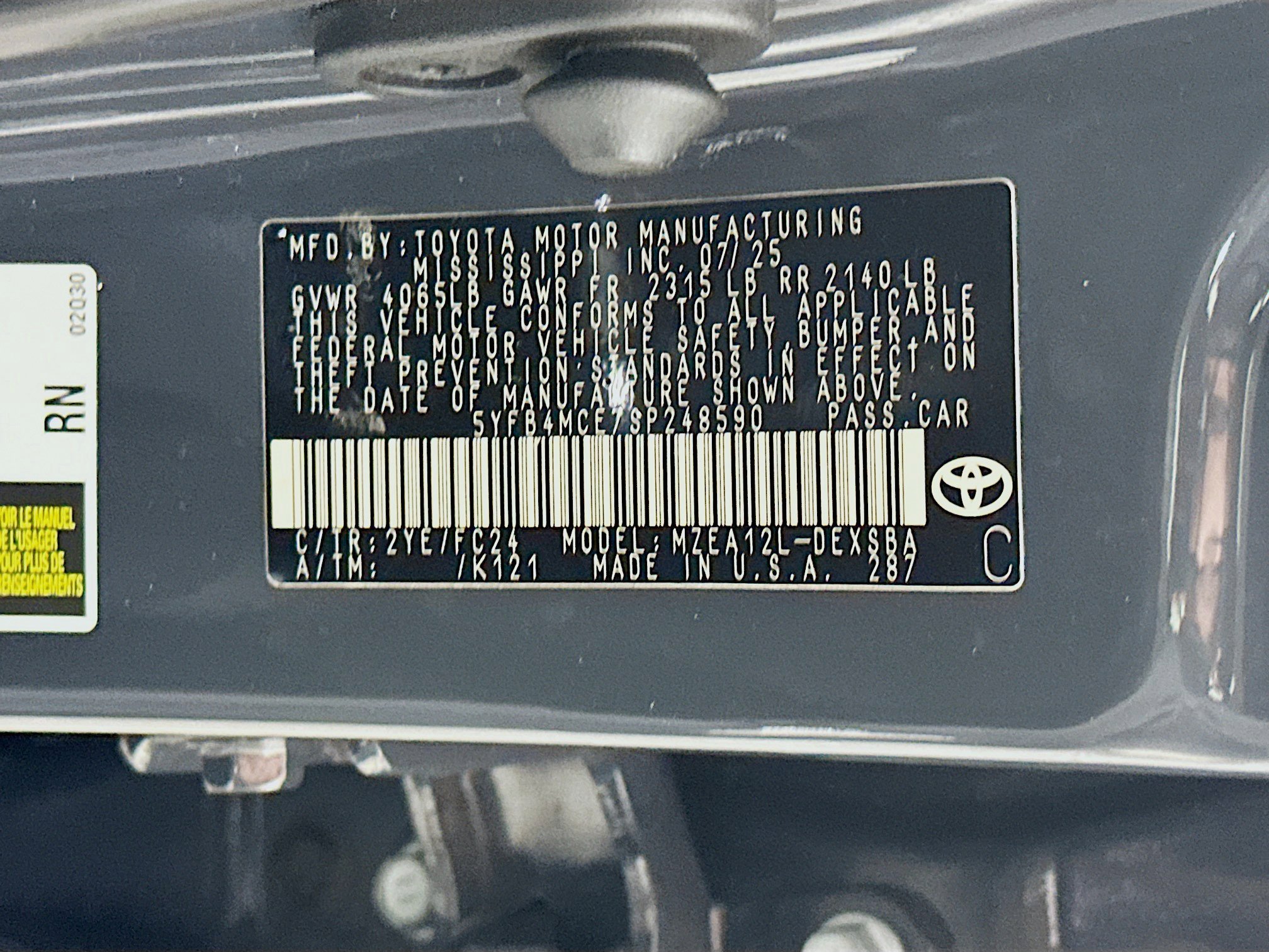 Used 2025 Toyota Corolla FX w/ Convenience Package image 12