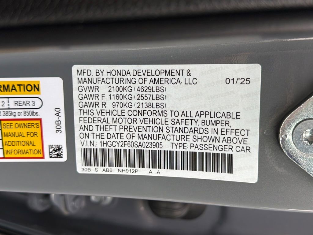 Used 2025 Honda Accord EX-L image 32